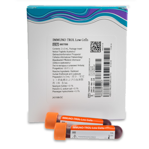 6607098_IMMUNOTROL Low Cells, 60 Tests, CE, IVD