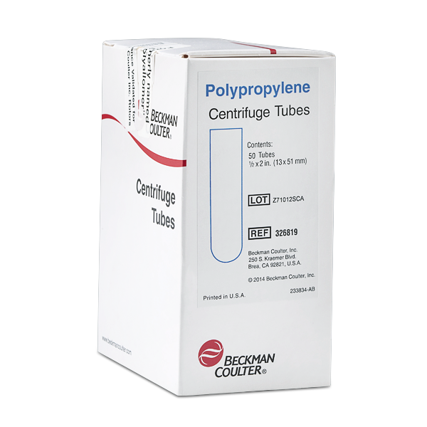 326819_5 mL Open-Top Thinwall Polypropylene Tube, 13 x 51mm - 50Pk